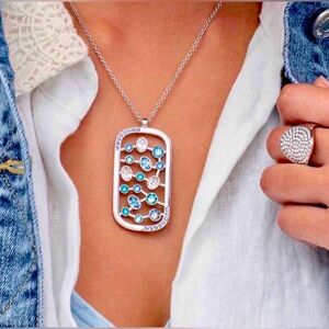 BNIB Touchstone Crystal by Swarovski, Riverbend Necklace (35% of MSRP)